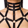 Harness-Wetlook-Set mit ausgestelltem Rock 18264 von Saresia