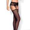 Garter Stockings "S307" schwarz
