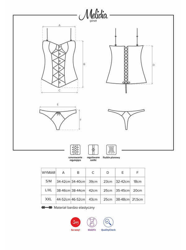 Melidia Corsage weiß-coral