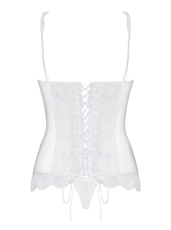 Etheria Corsage + String weiß