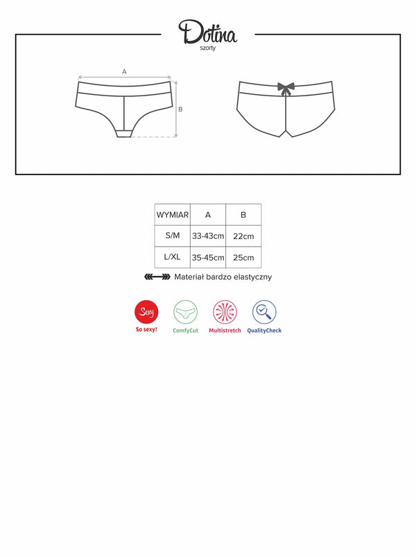 Dotina Shorties schwarz