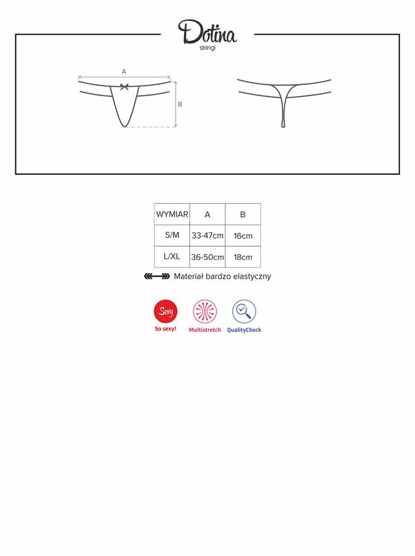 Dotina String schwarz