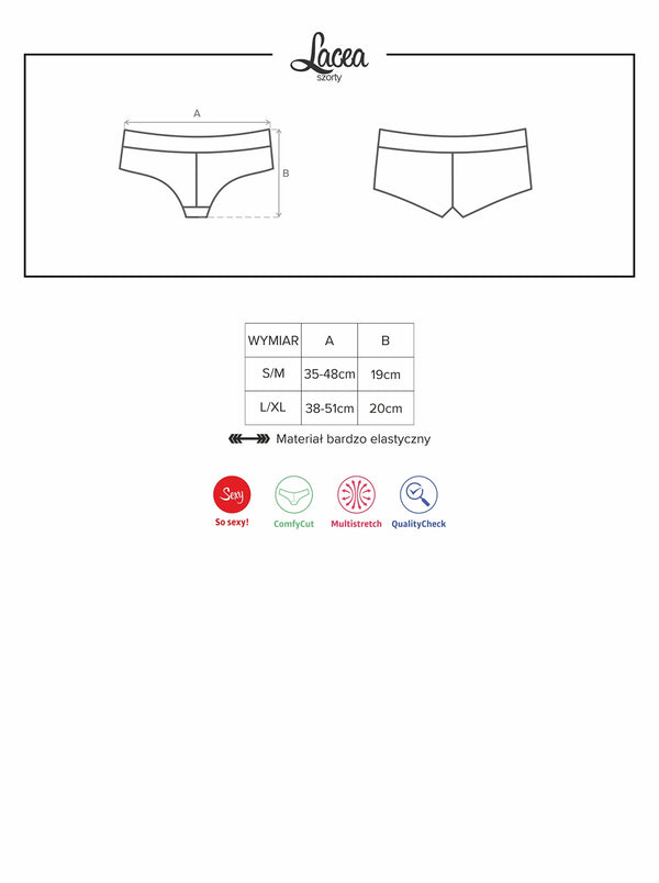 Lacea Shorties Duopack schwarz & weiß