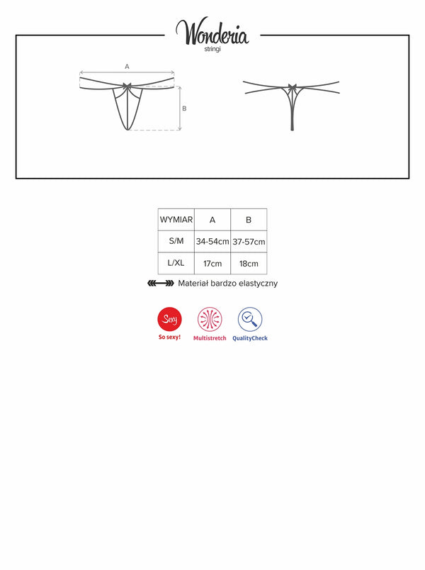 Wonderia String schwarz