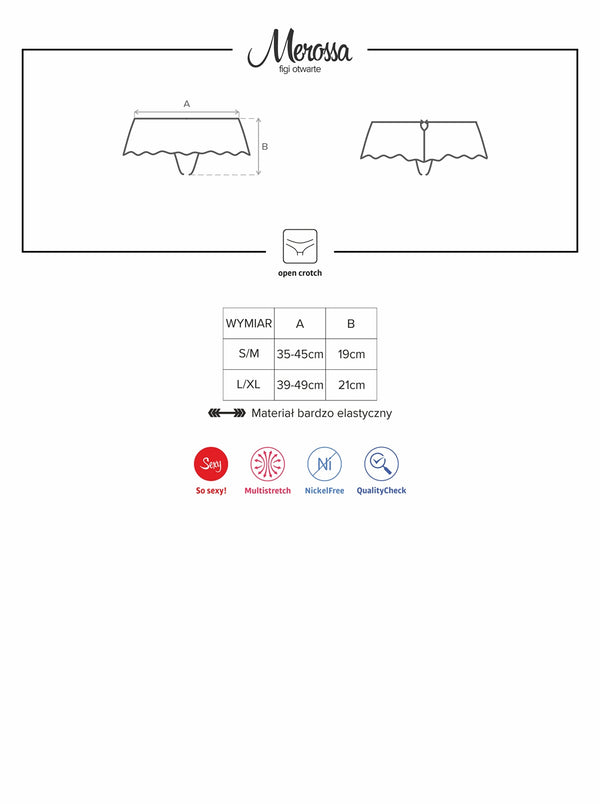 Merossa Crotchless Panties