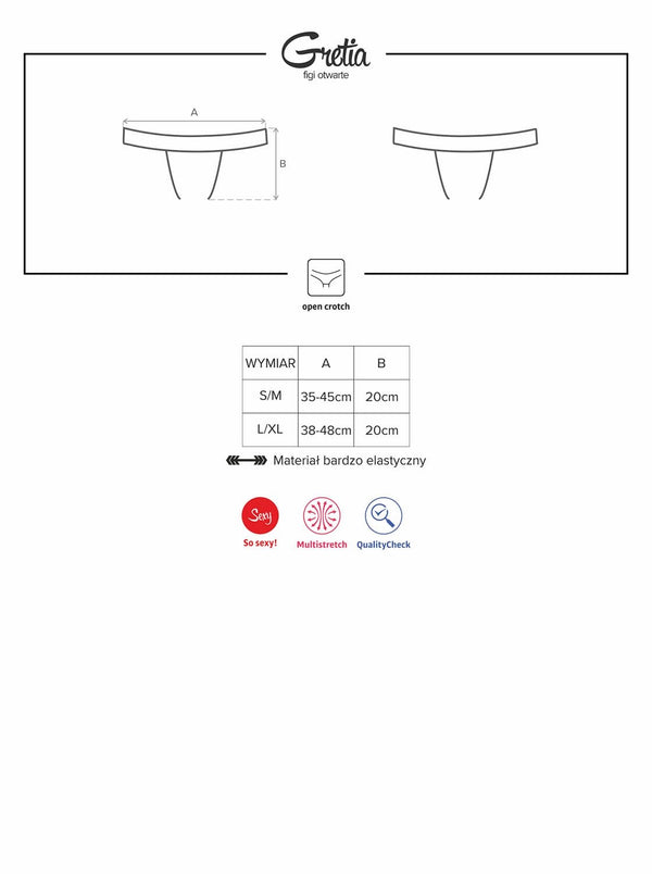 Schwarze Panties ouvert