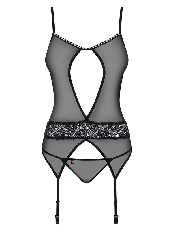 812-COR-1 Corsage schwarz