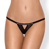 812-THC-1 Crotchless Thong schwarz