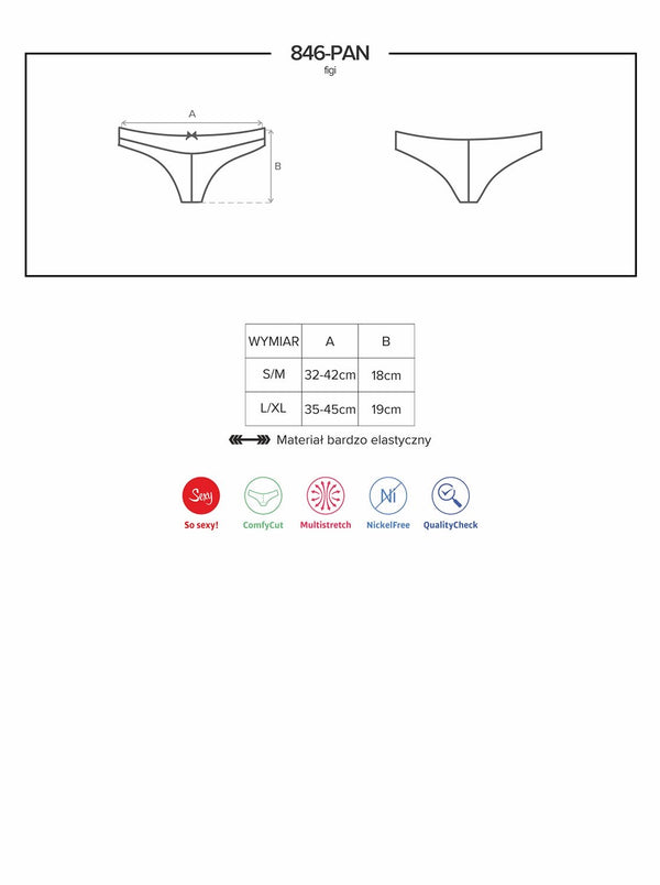846-PAN-1 Panties schwarz