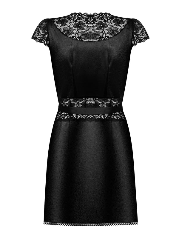 846-PEI-1 Peignoir schwarz