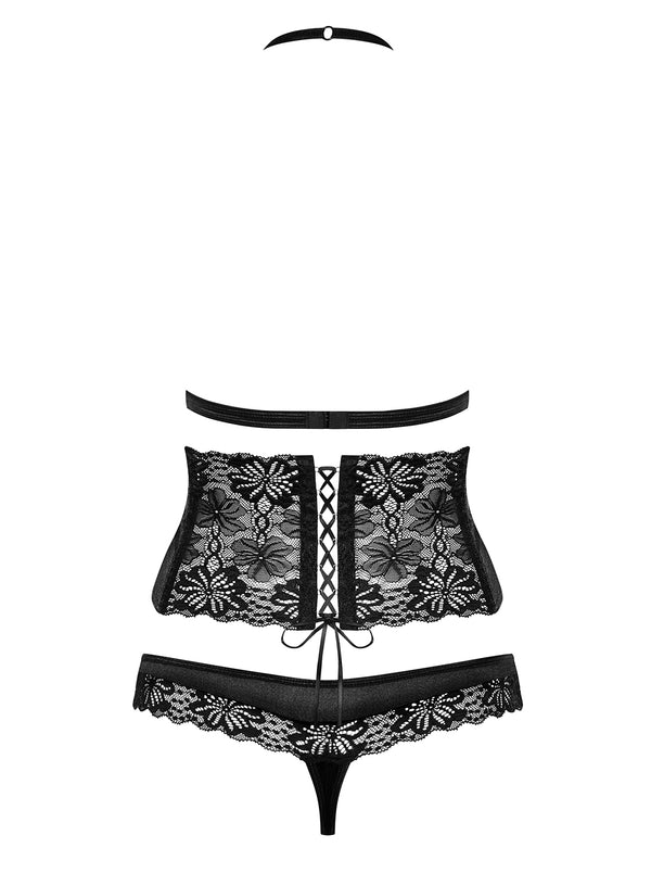 846-SEG-1 Dessous Set schwarz