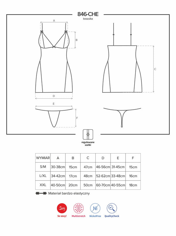 846-CHE-1 Chemise schwarz