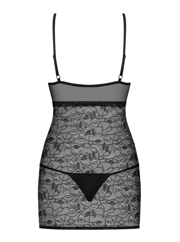 818-CHE-1 Chemise schwarz