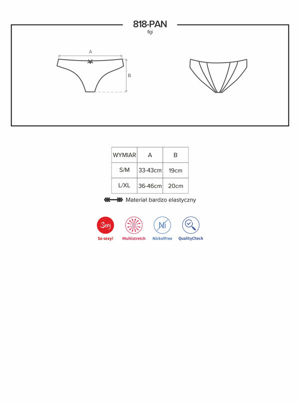 818-PAN-1 Panties schwarz