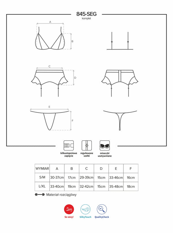 845-SEG-5 Set burgund