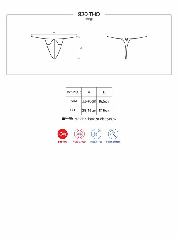 820-THO-1 String schwarz