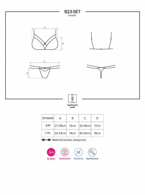 823-SET-1 Set schwarz