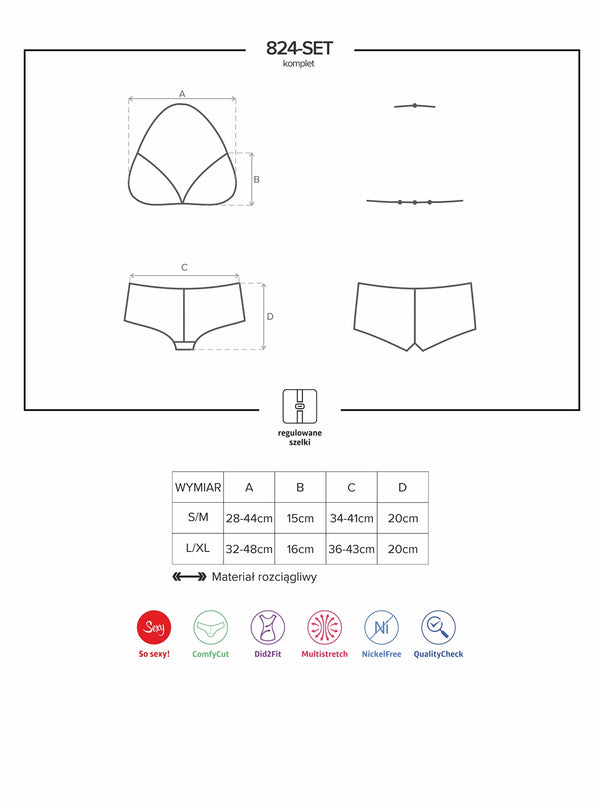 824-SET-1 Set schwarz