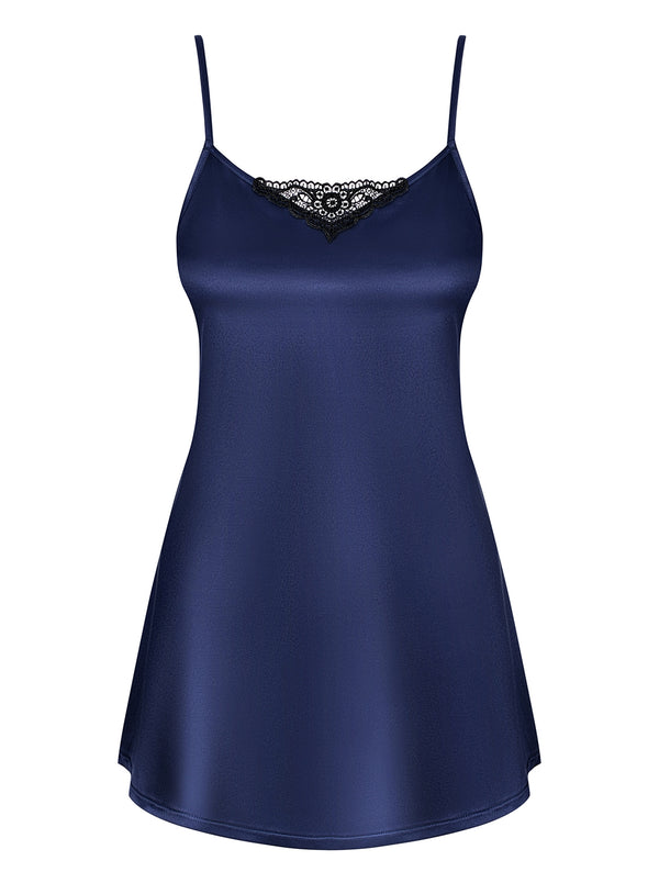 Satinia Babydoll dunkelblau