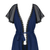 825-PEI-6 Peignoir dunkelblau