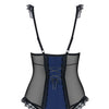 825-COR-6 Corsage dunkelblau