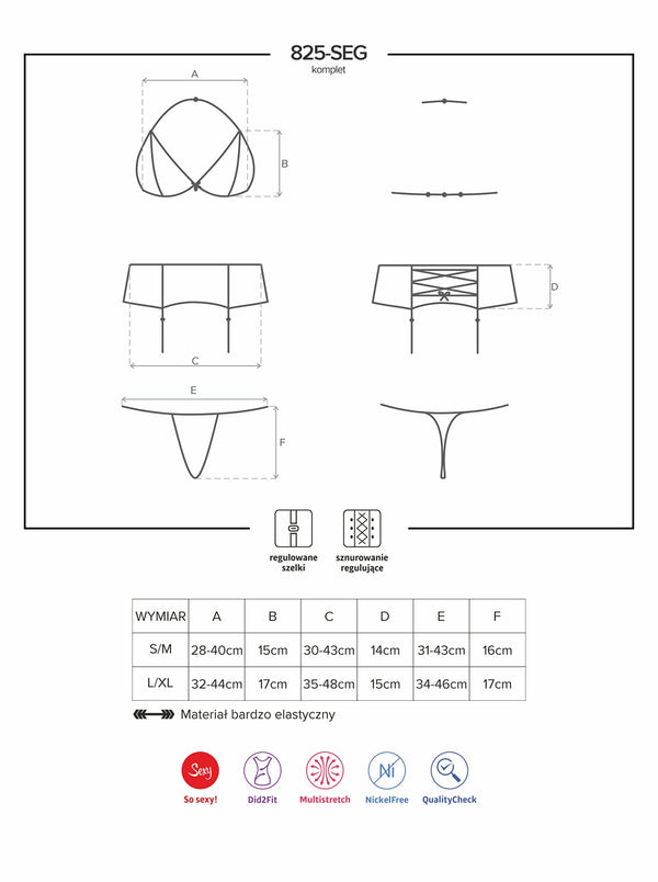 825-SEG-6 Set dunkelblau