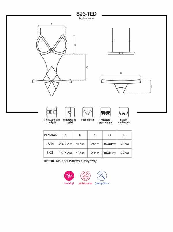 826-TED-4 Teddy beige-schwarz