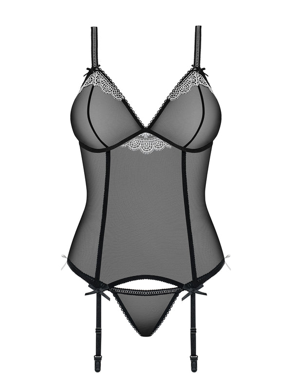 840-COR-1 Corsage schwarz