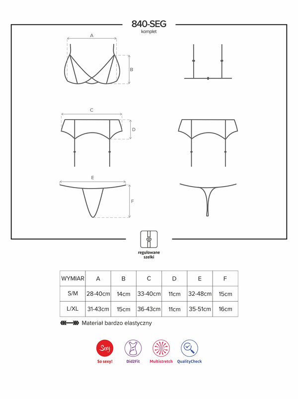 840-SEG-1 Set schwarz