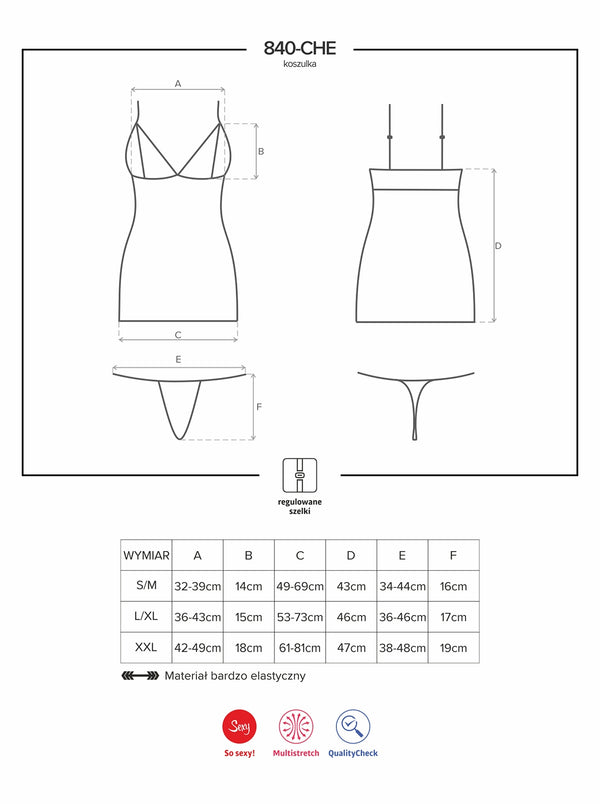 840-CHE-1 Chemise schwarz