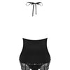 828-COR-1 Corsage schwarz