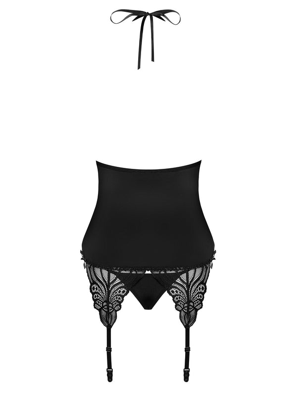 828-COR-1 Corsage schwarz