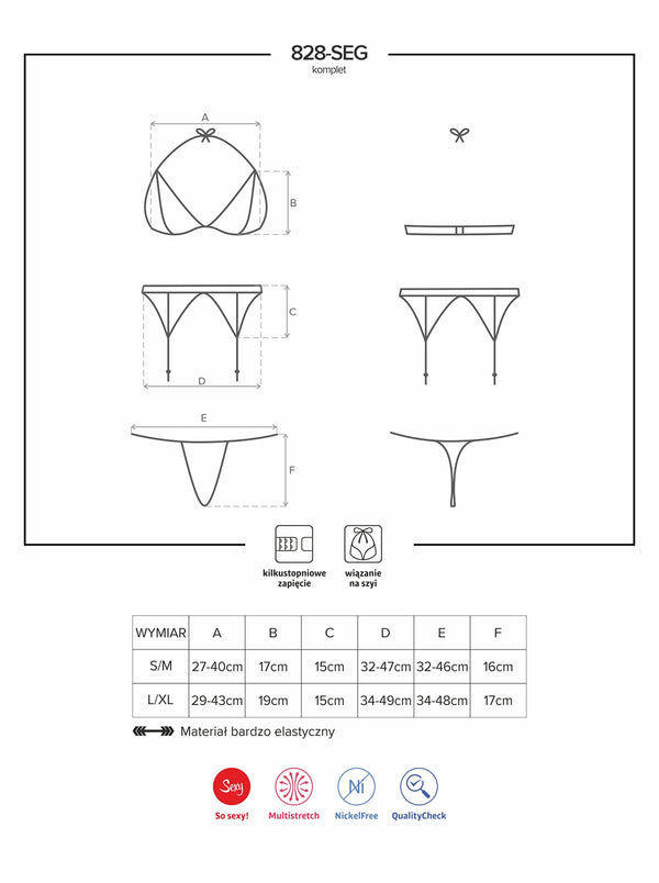 828-SEG-1 Set schwarz