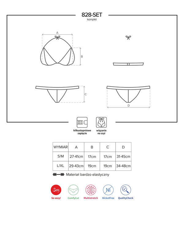 828-SET-1 Set schwarz