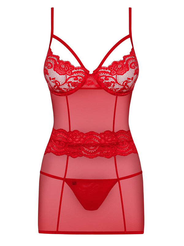 829-CHE-3 Chemise rot