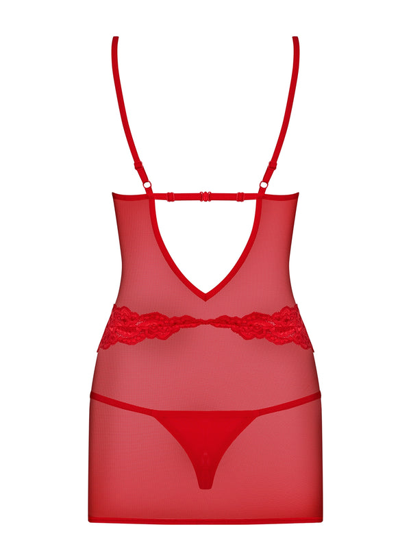 829-CHE-3 Chemise rot