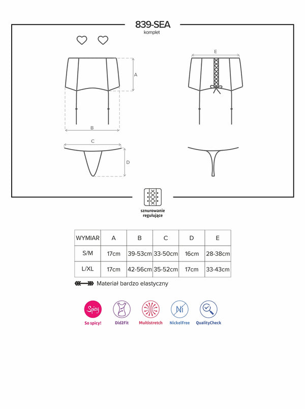 839-SEA-1 Set schwarz