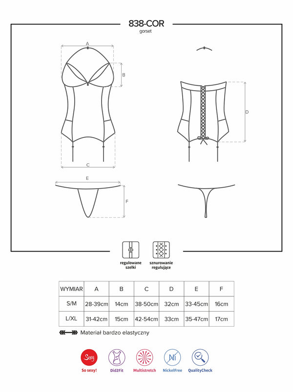 838-COR-3 Corsage rot