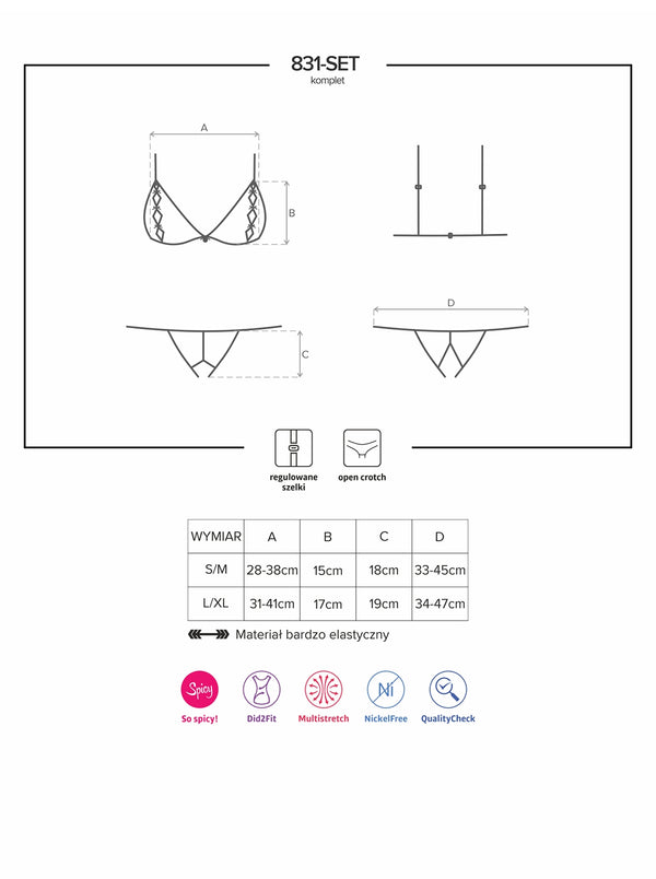 831-SET-1 Set schwarz