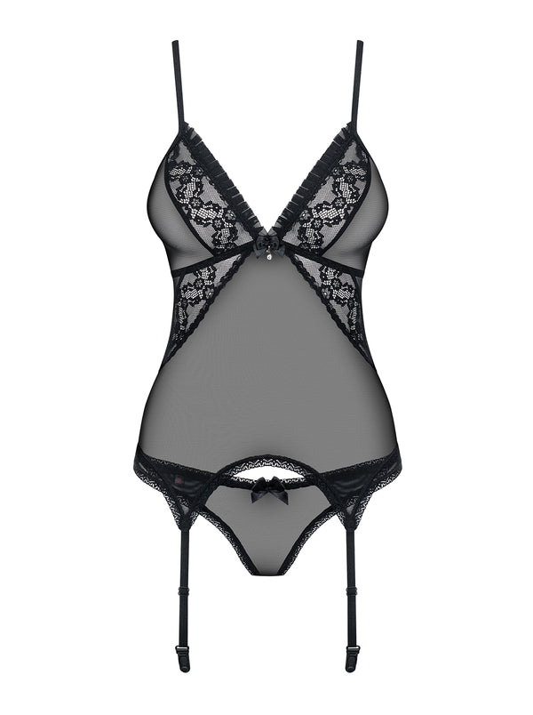 837-COR-1 Corsage schwarz