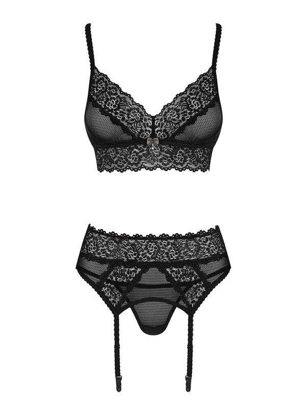 852-SEG-1 Dessous Set schwarz