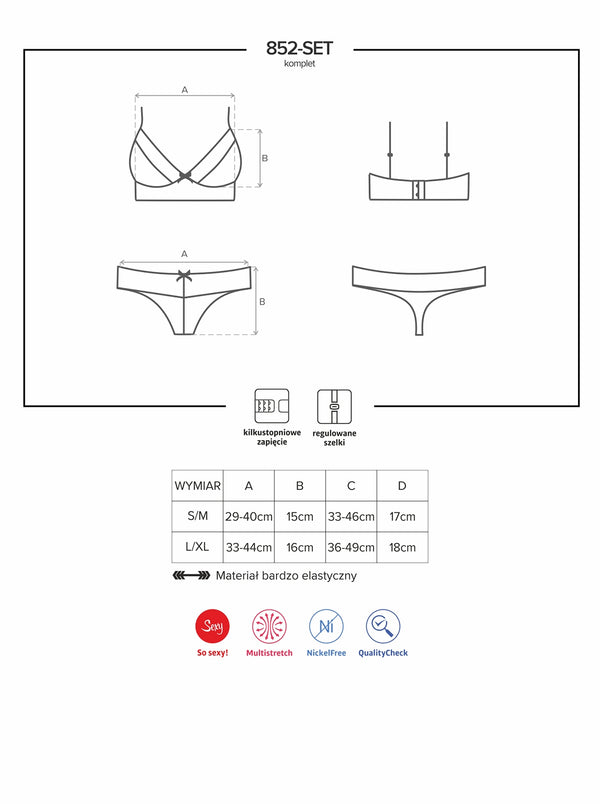 852-SET-1 Set schwarz
