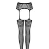 Garter Stockings "S225" in schwarz