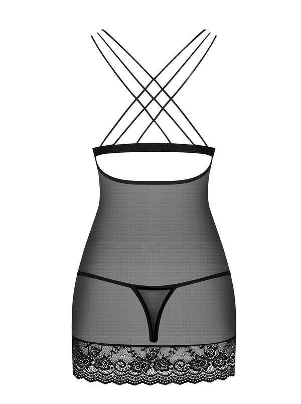 854-CHE-1 Chemise schwarz