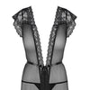 854-PEI-1 Peignoir schwarz