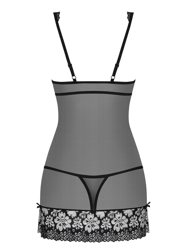 856-CHE-1 Chemise schwarz