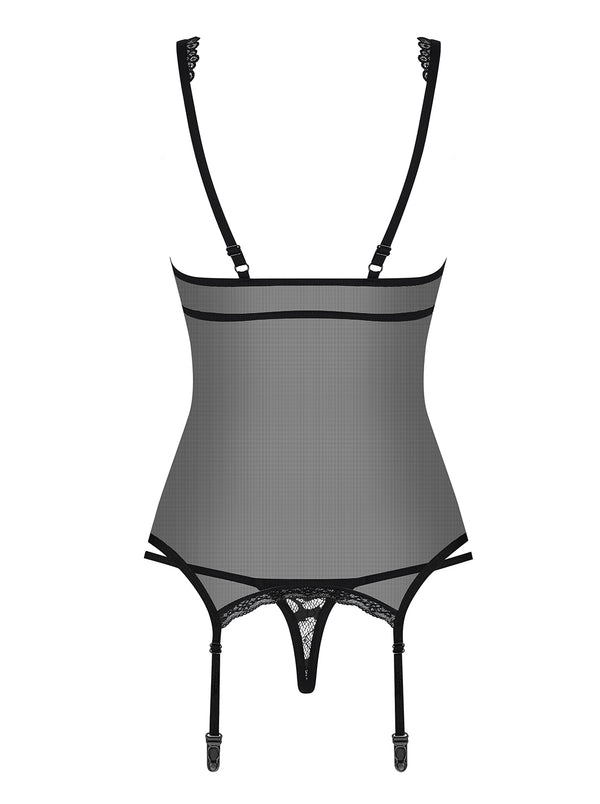 856-COR-1 Corsage schwarz