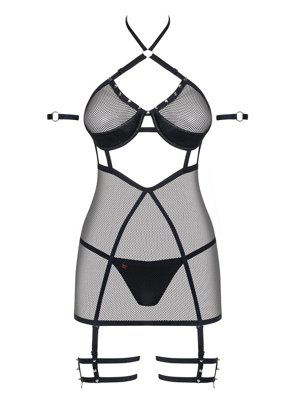 858-CHE-1 Chemise schwarz