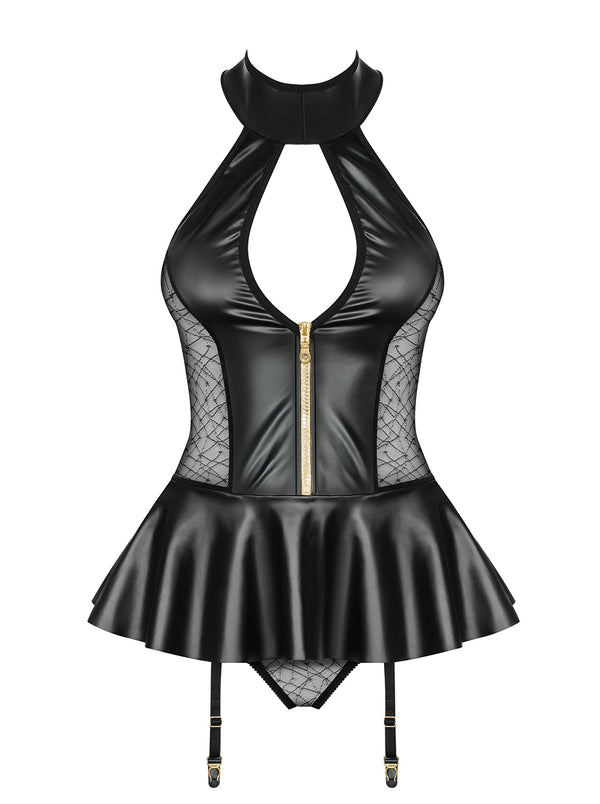 859-COR-1 Corsage schwarz