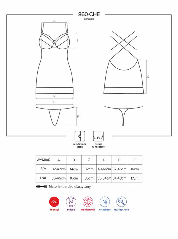 860-CHE-1 Chemise schwarz